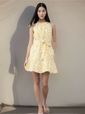 banana republic tiered mini dress BANANA REPUBLIC Black Retro Fit Tiered Ruffle